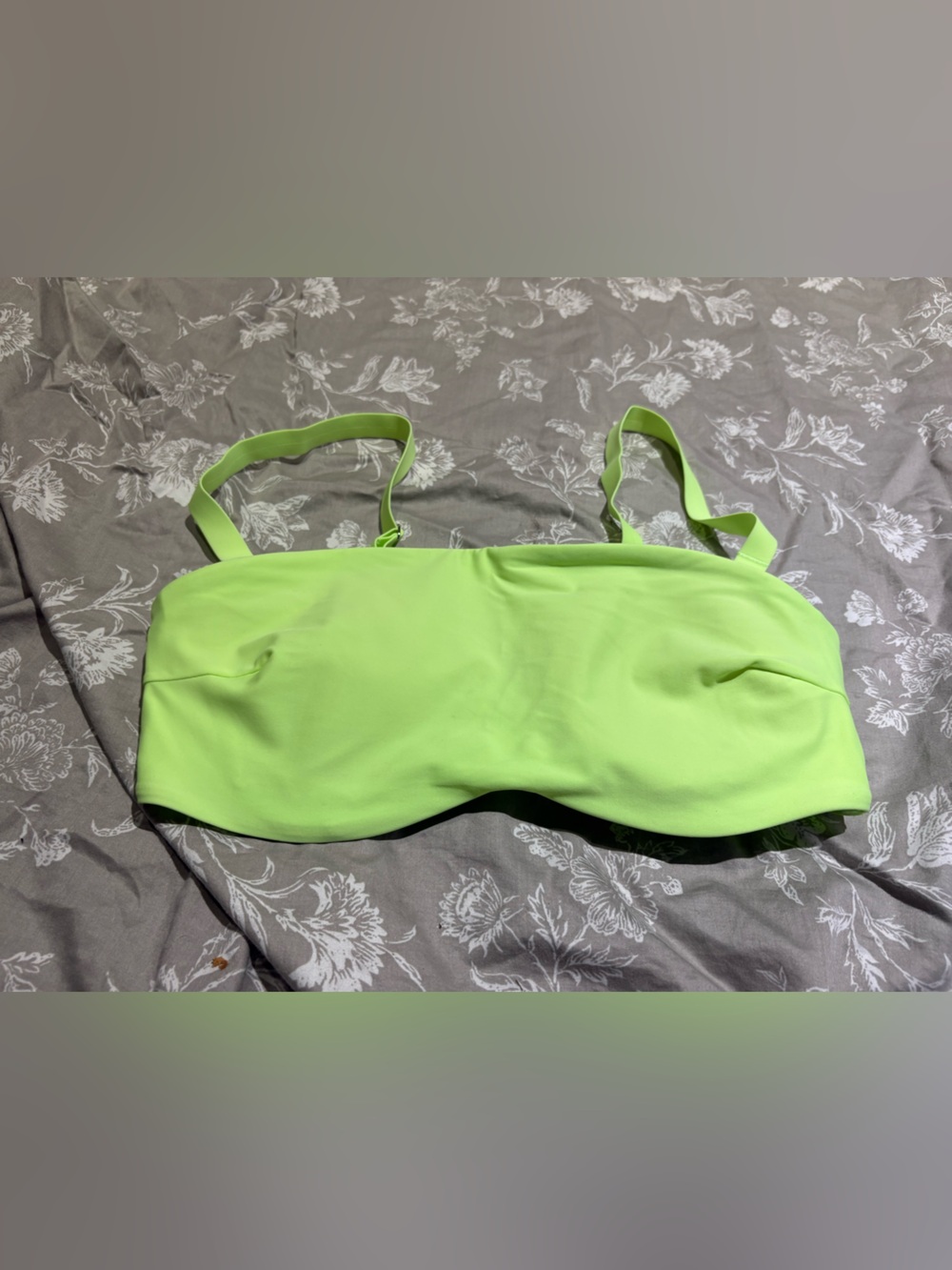 NWOT Athleta x Alicia Keys neon bikini top 34d/dd
